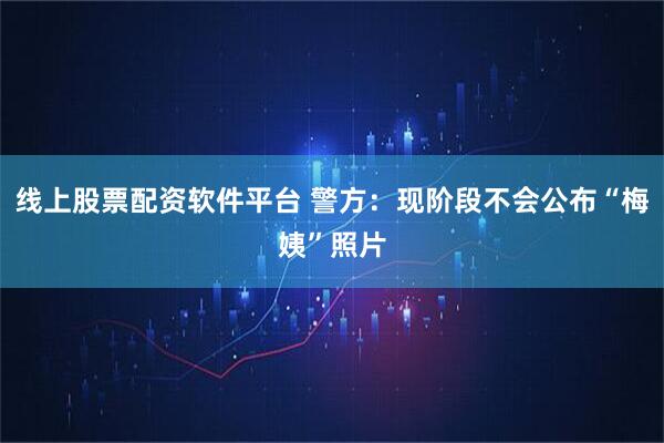 线上股票配资软件平台 警方：现阶段不会公布“梅姨”照片