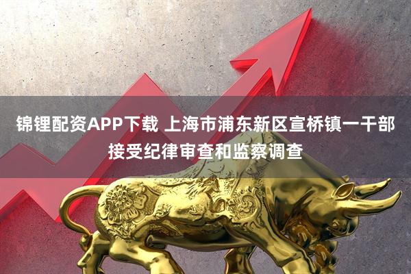锦锂配资APP下载 上海市浦东新区宣桥镇一干部接受纪律审查和监察调查